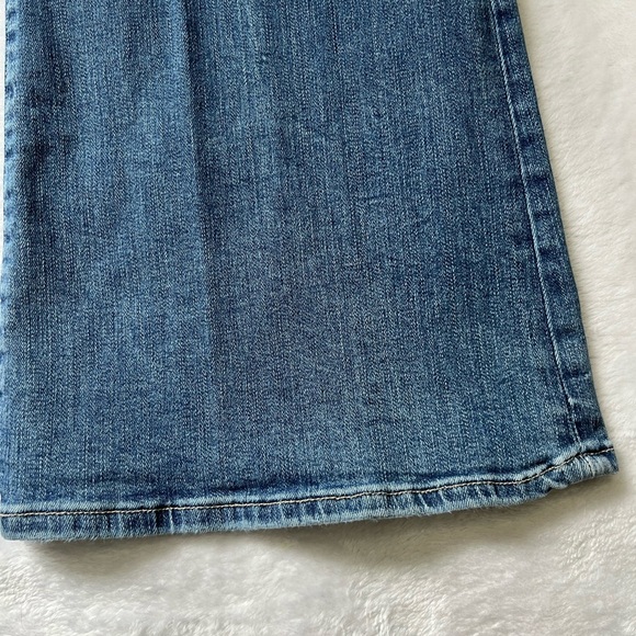 Frame Le High Flare Jeans Ashton Size 32 Blue LHF230 Stretch Denim - Picture 12 of 16